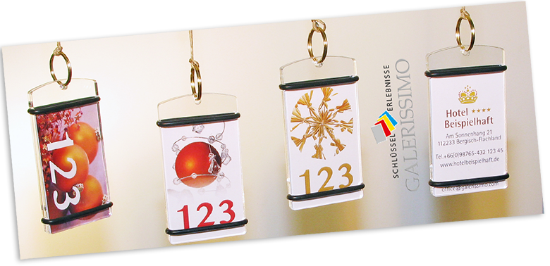 Schl&uuml;sselanh&auml;nger als Christbaumschmuck