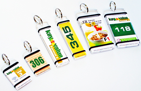 personalisierbare Schlüsselanhänger